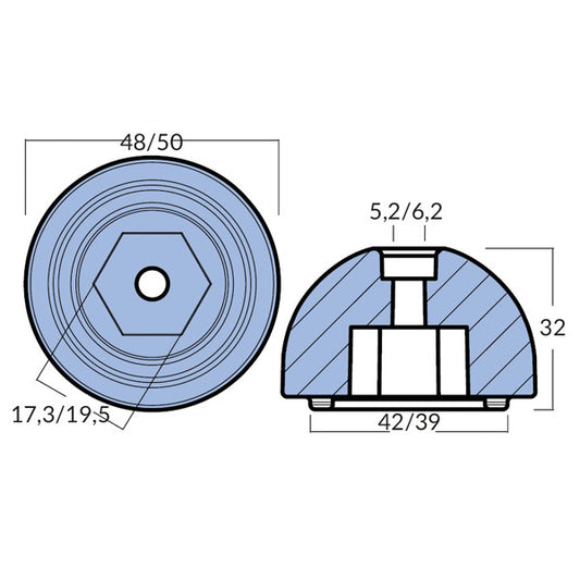 Technoseal zink til síðuskrúvu