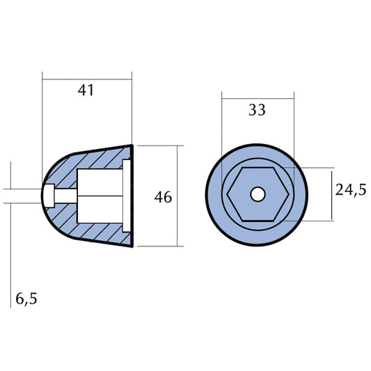 Technoseal zink til síðuskrúvu