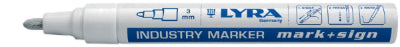 Lyra industri marker, hvítur