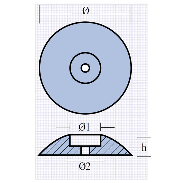 Technoseal Ø90mm zink tallerkur