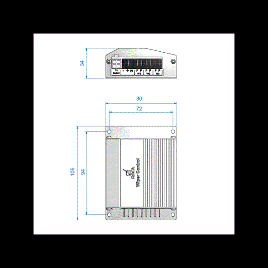 Roca wiper control 12-24v til 1-3 motorar