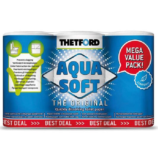 Aqua Soft vesipapír, 6 rullur