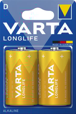 Varta longlife D 2-pak